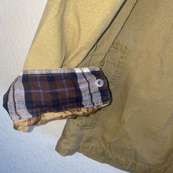 North River barn flannel chore shacket plaid Snap Up Outdoor M jacket - Picture 2 of 11